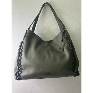 Coach Turnlock Edie Shoulder Leather Bag